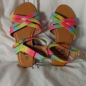 Girls glitter sandals